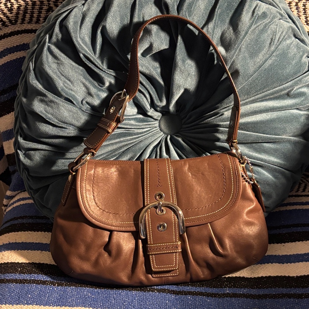 Brown Coach Soho Flap shoulder bag